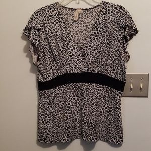 Animal print top